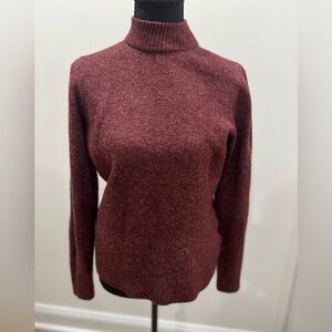Abercrombie & Fitch Burgundy Turtleneck Sweater